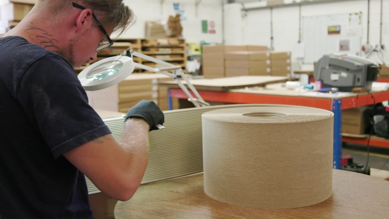 High Craftsmanship: Wilks Linisher inspecting a linished coil